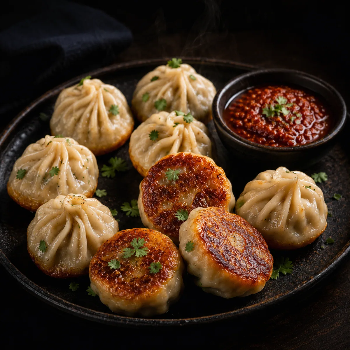 Pan Fried Pork Momo